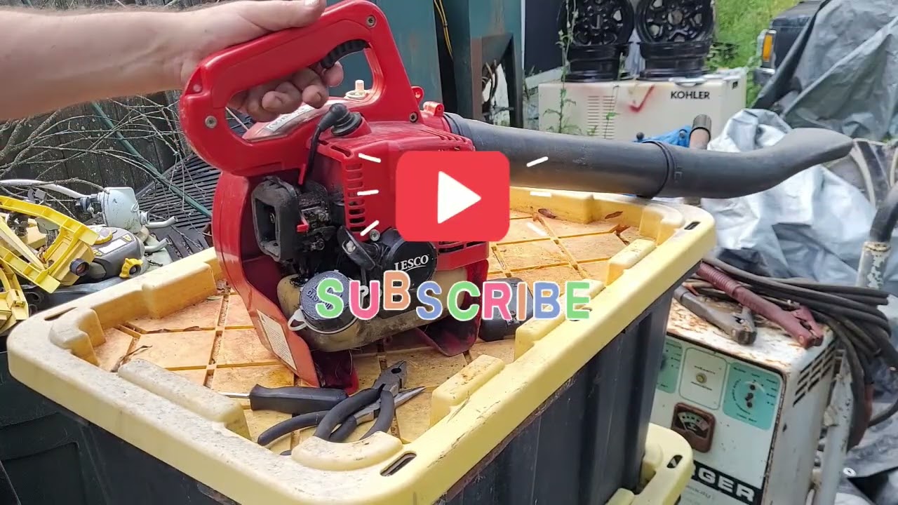 Lesco LHB2500 handheld blower twins check and repair. Rebadged Maruyama made in Japan