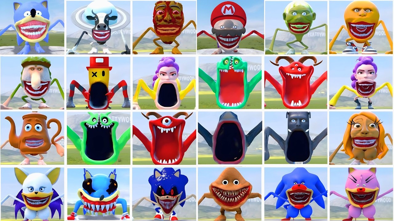 WHICH IS THE STRONGEST FROM THE ALL SHIN SONIC TAPES VS ITALIAN AI BRAINROT MEMES TAPES in GMOD