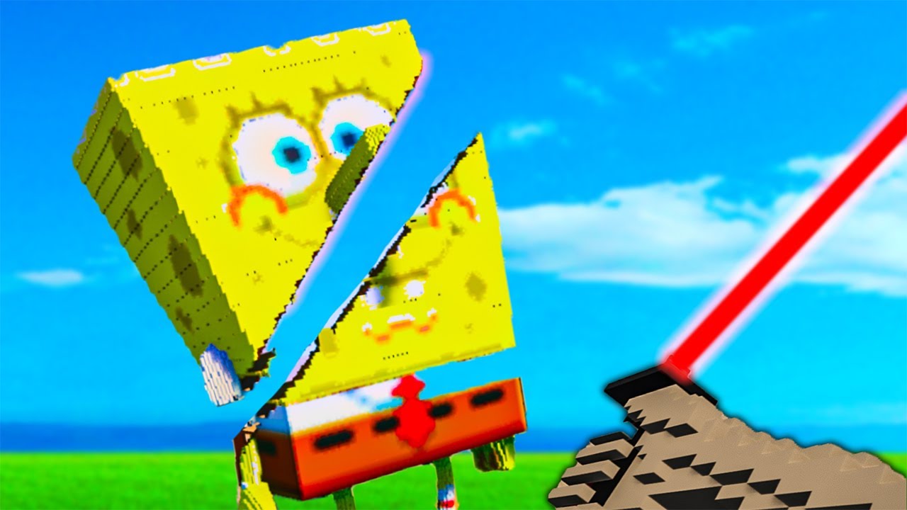 PŘESEKNUL JSEM SPONGEBOBA EPICKOU KATANOU! (Teardown MOD)