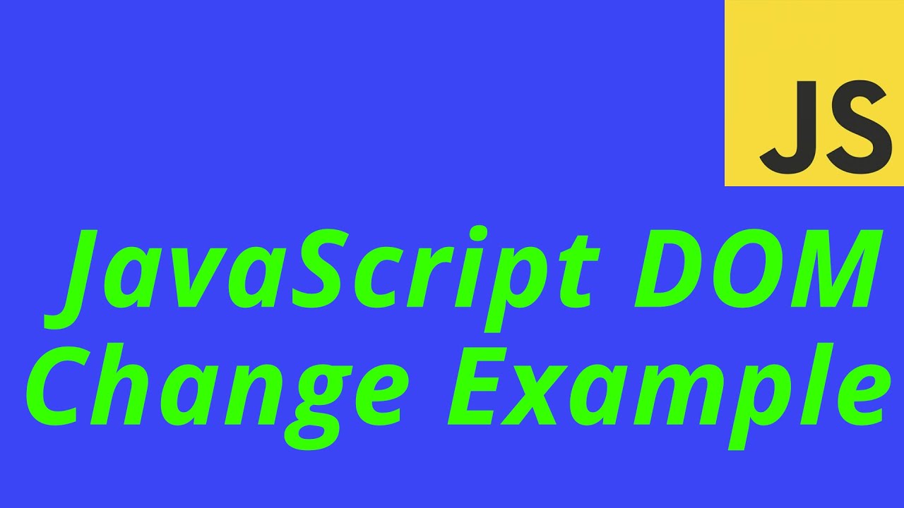 JavaScript DOM Change Example || Ujjwal Technical Tips