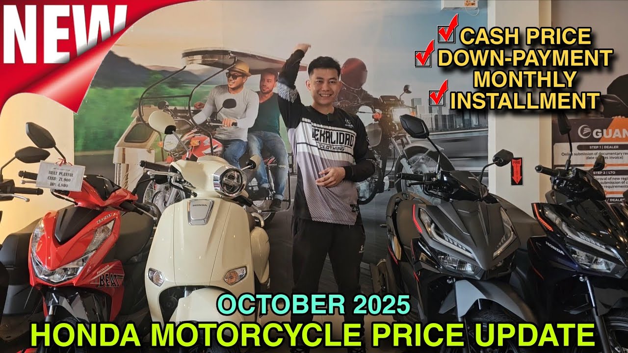 Honda Motorcycle Price Update October 2025