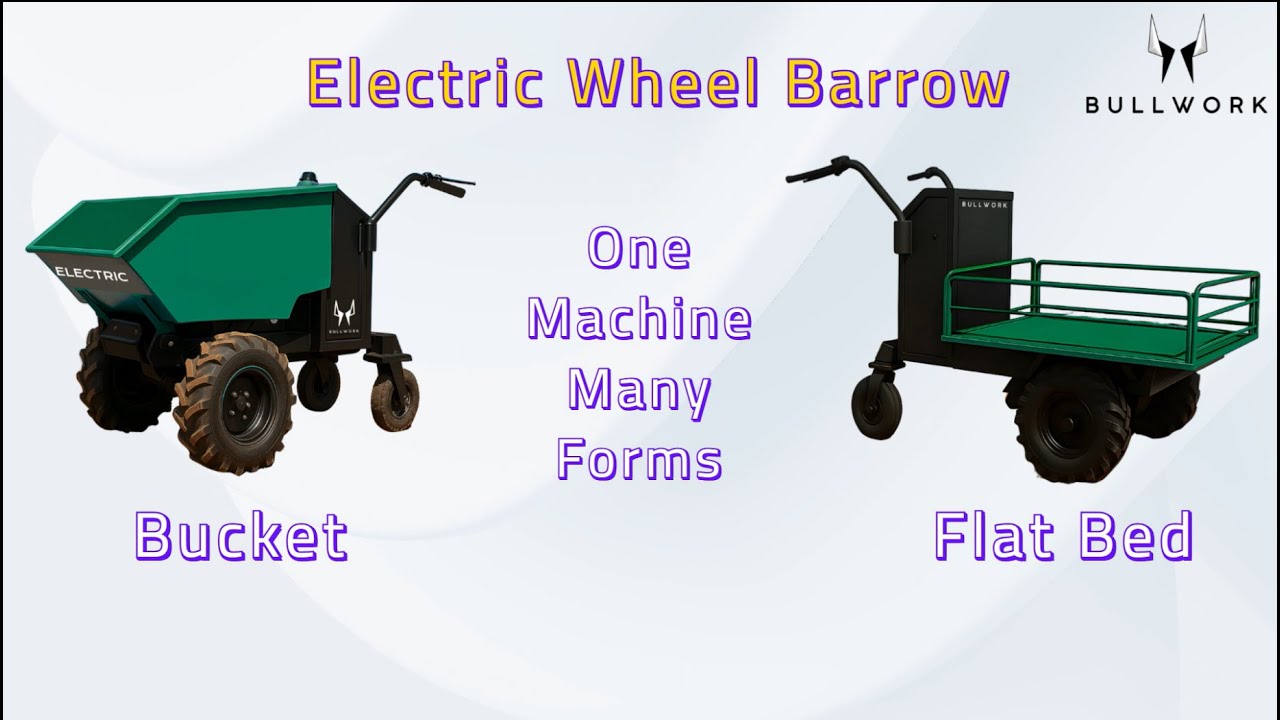 Effortless Hauling: Meet the Bullwork E-Wheelbarrow – Your Farm & Construction Game Changer