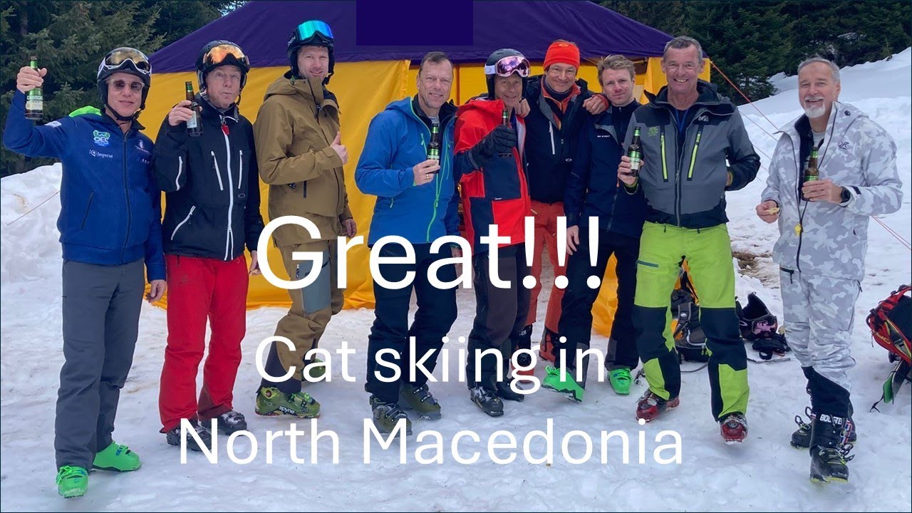 Backcountry cat skiing in North Macedonia