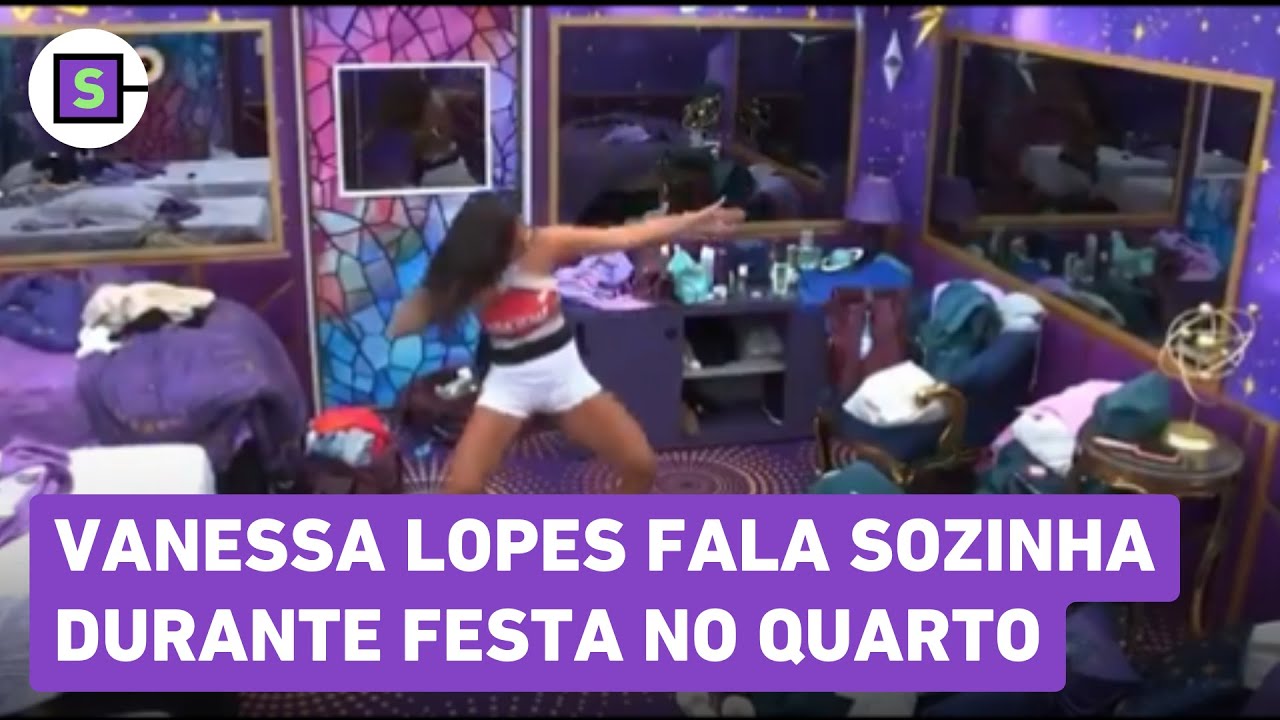 BBB 24: Vanessa Lopes fala sozinha durante festa no quarto