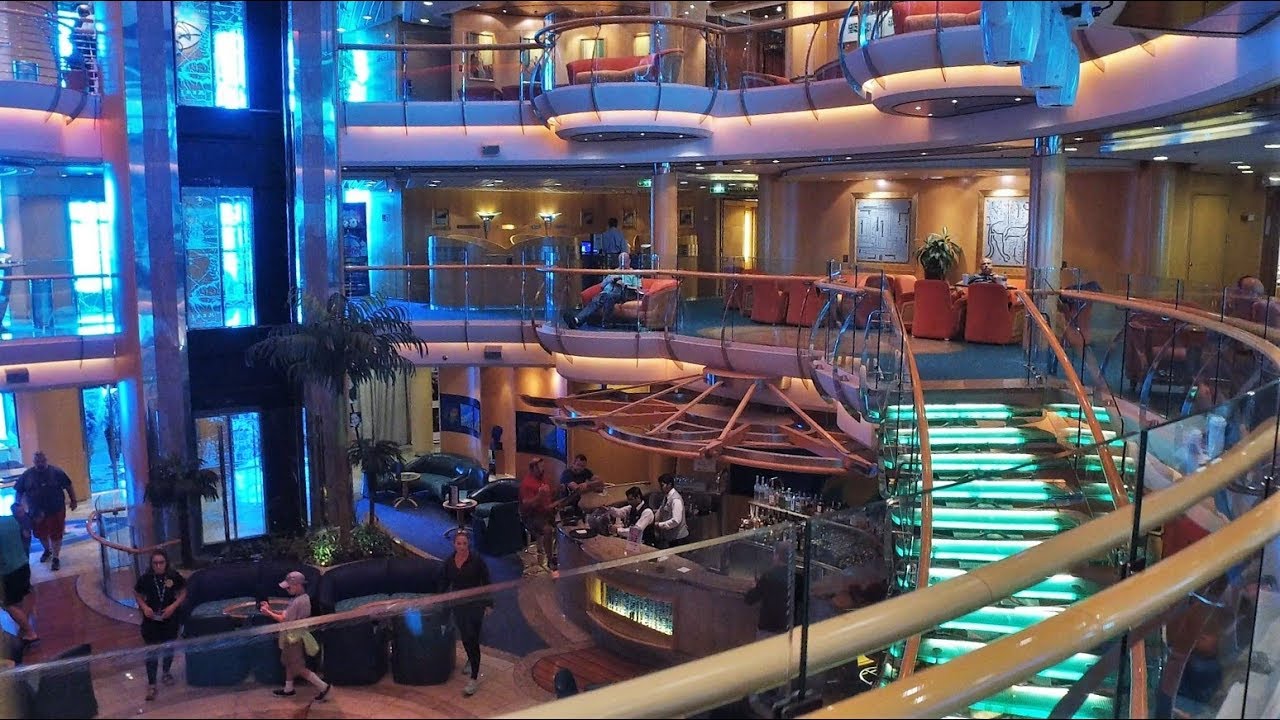Royal Caribbean Radiance of the Seas Inside Walking Tour - DJI Osmo w/Z-Axis - 4k