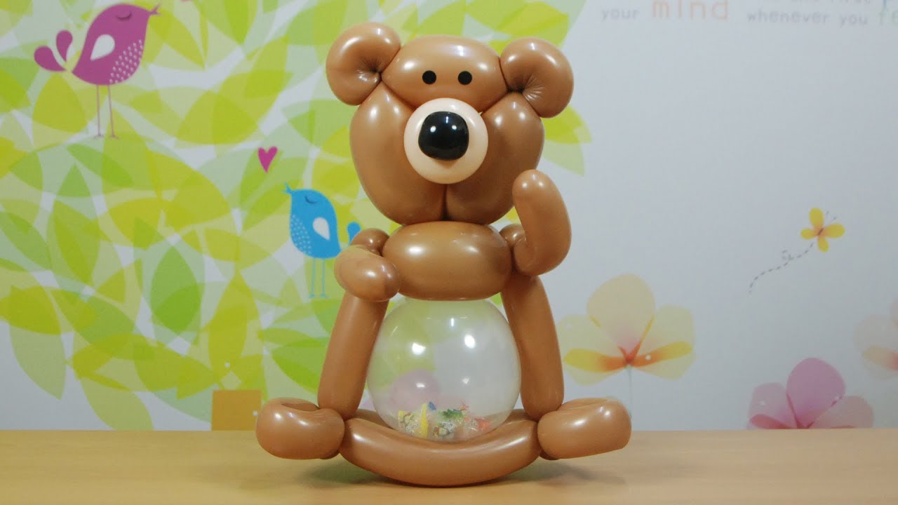 풍선아트 033 Balloon Bear with Candy (풍선 곰돌이)