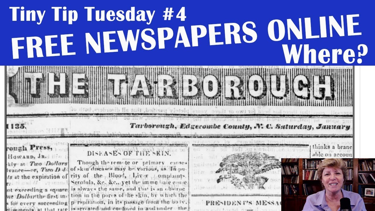 Where to Find Free Newspapers Online: Learn Genealogy Research (How to Research Your Family Tree)