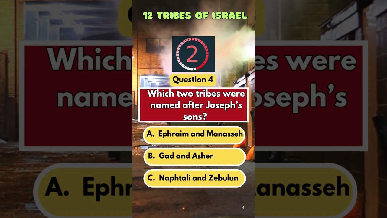 Bible Quiz | 🏞 Can You Name All 12 Tribes of Israel? #TribesOfIsrael #BibleStudy
