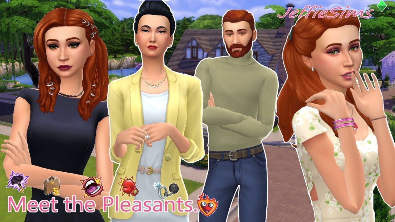 The Pleasant Family CAS // The Sims 2 to The Sims 4 \\ Building Pleasantview