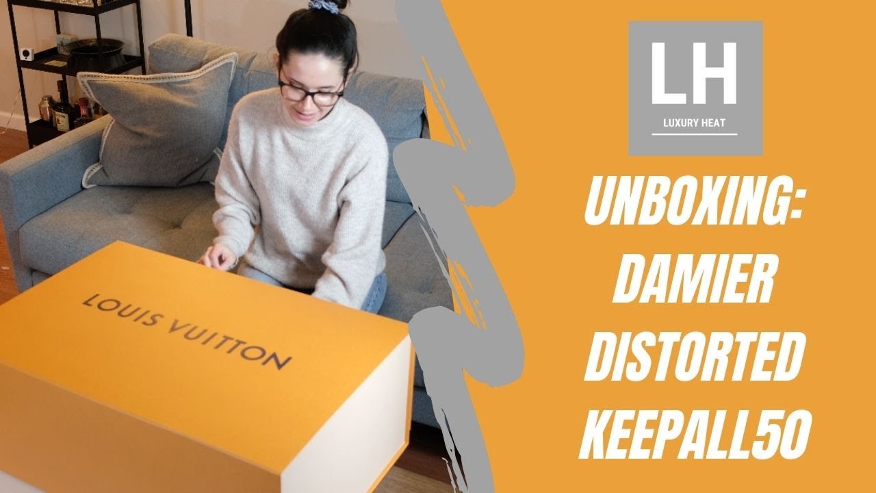 Unboxing the Louis Vuitton Damier Distorted Keepall50