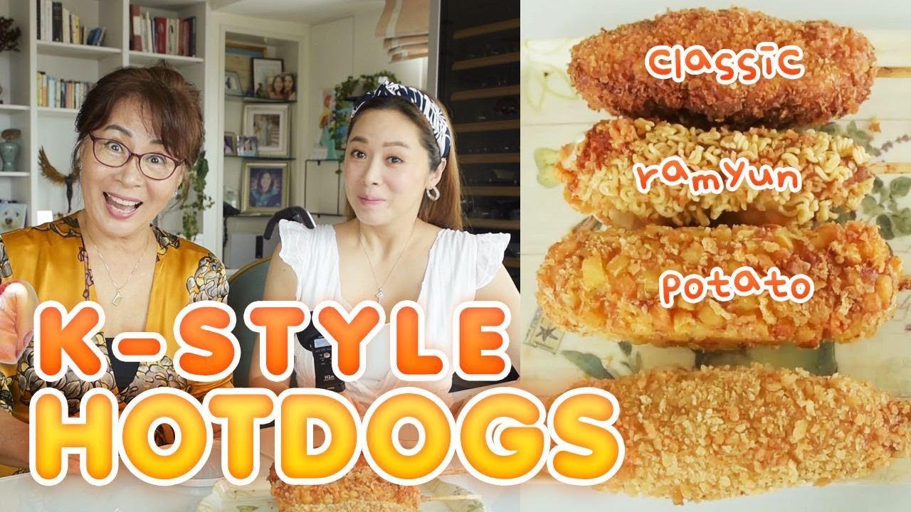 Korean-Style Hotdog 감자핫도그 | Grace Lee TV