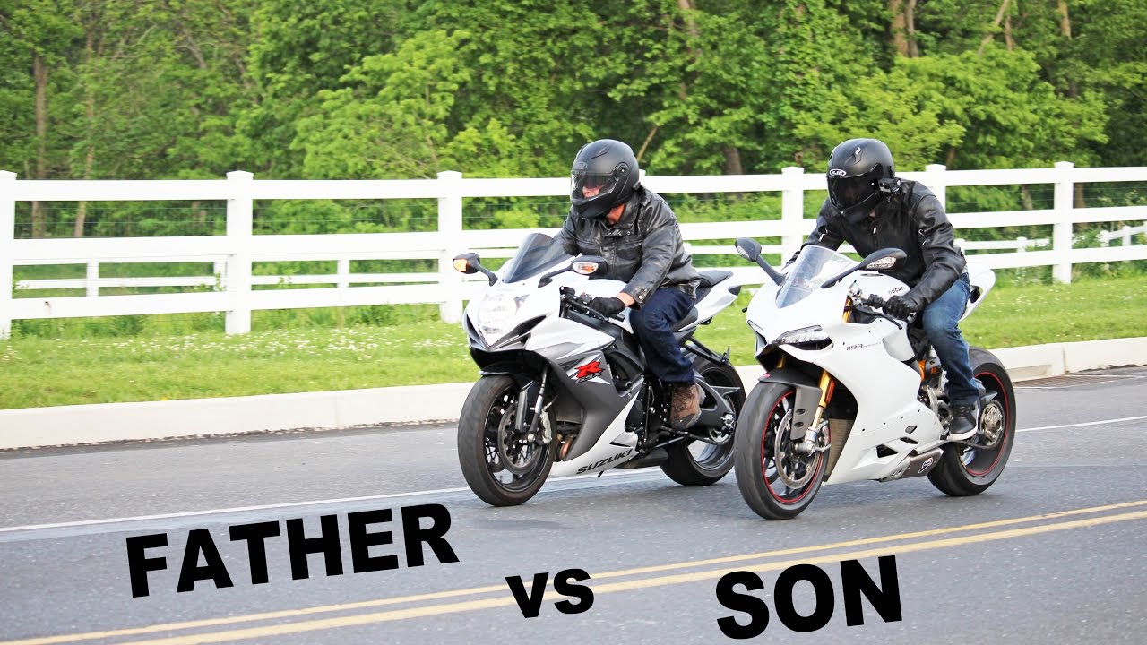 Father Son Racing - GSXR vs Panigale vs Corvette