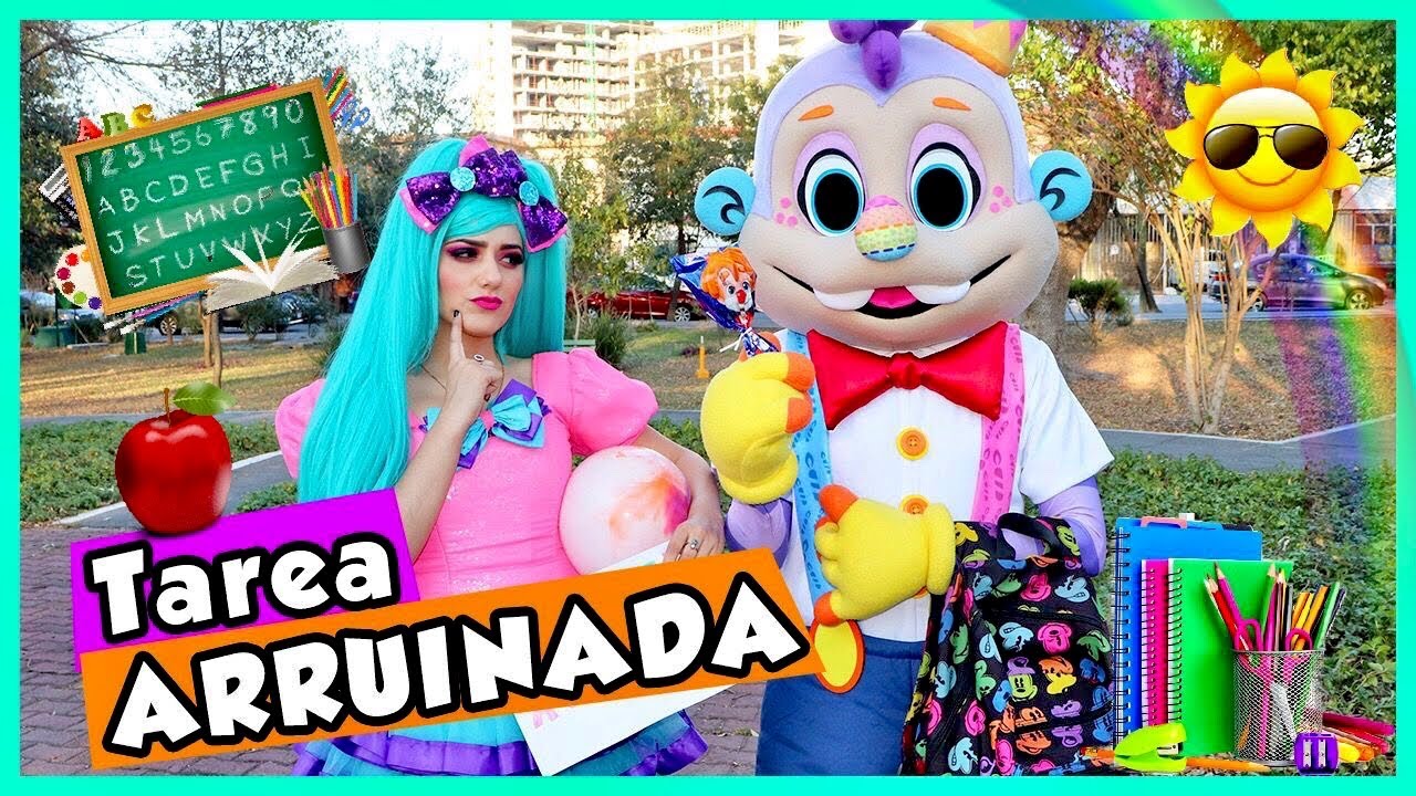 HACIENDO LA TAREA / SHOW PIEDRA PAPEL O TIJERA/ DESTRUIMOS LA TAREA DE PUMPE / TAREA MANCHADA
