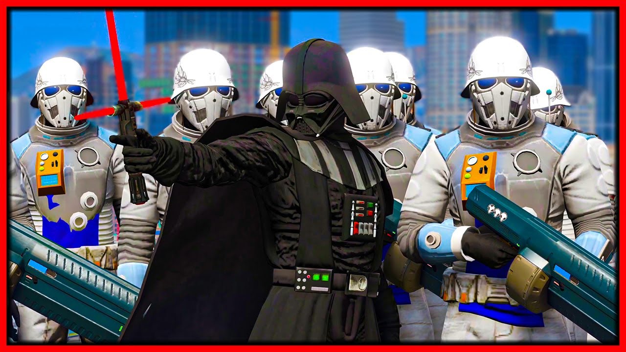 Ролевая игра GTA 5 — Дарт Вейдер троллит полицейских | RedlineRP