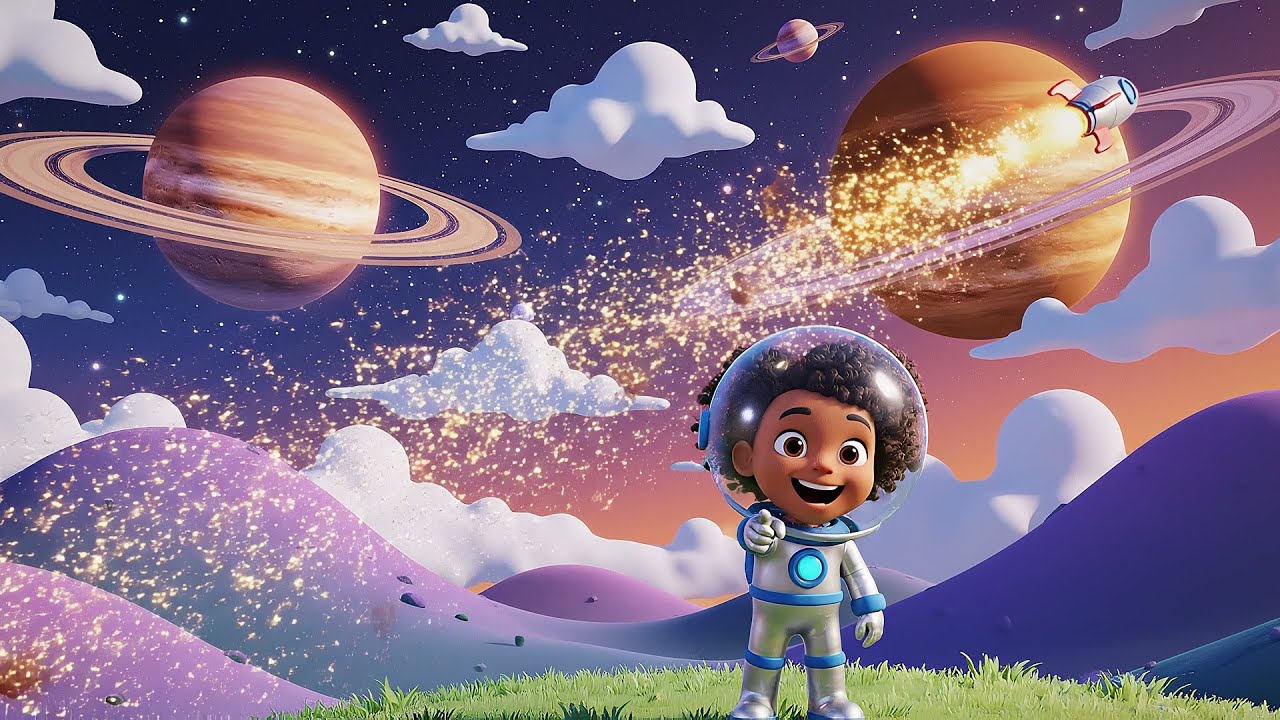 Seis Pequenos Foguetes de Brinquedo Fazem Zoom | Canções Infantis e Rimas para Crianças