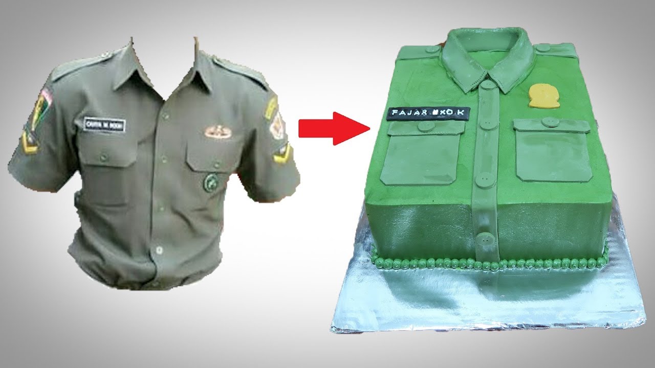 Cara Menghias Kue Ulang Tahun Sederhana Baju Pdh Tentara