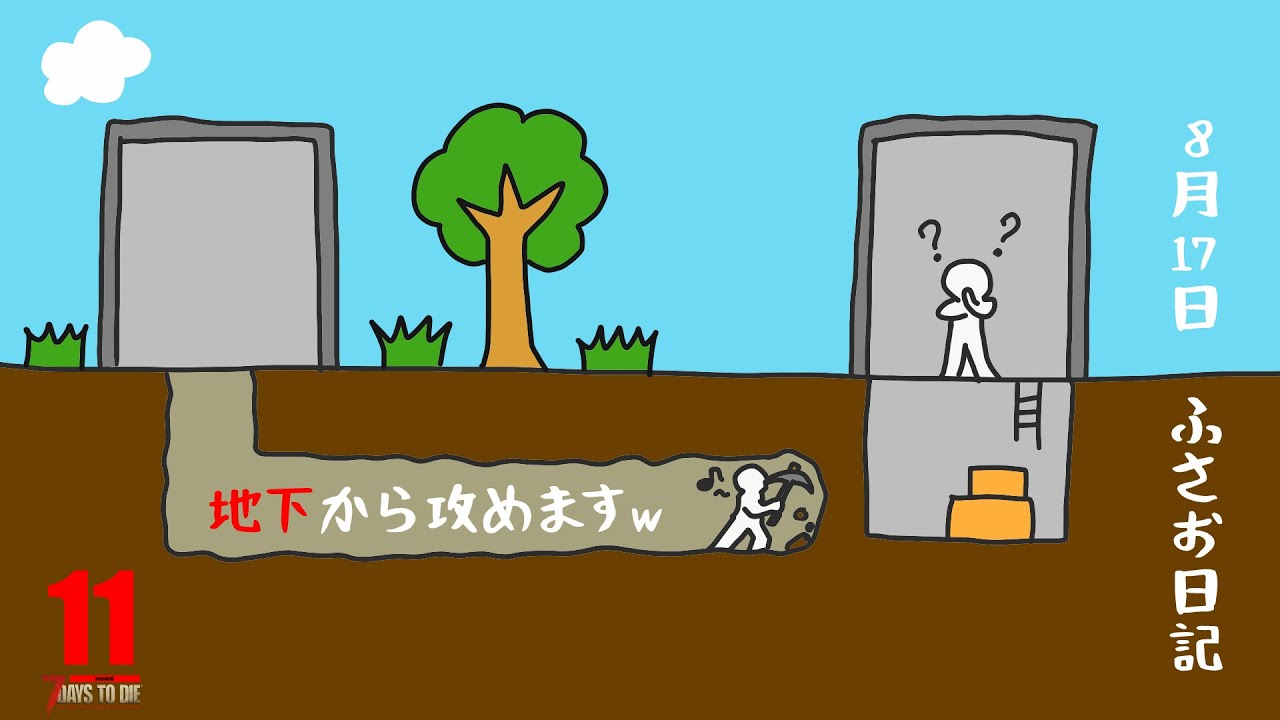 【7 Days to Die】season9-11攻め込みます。 父さんのサバイバルゲーム実況動画（７デイズトゥダイ）日本語 最新バージョン 7dtd