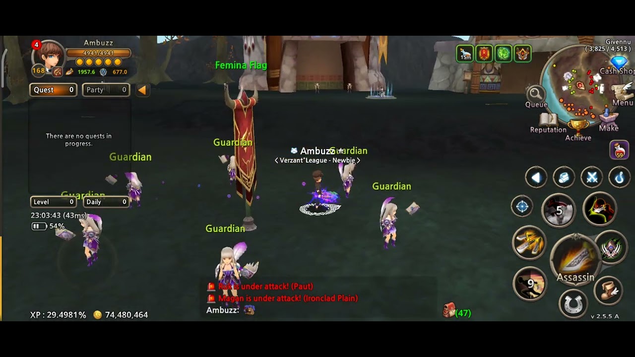 World of Prandis PVP  WOP (Ambuzz assasin vs CTAPOBEP warlock) 1 v 1