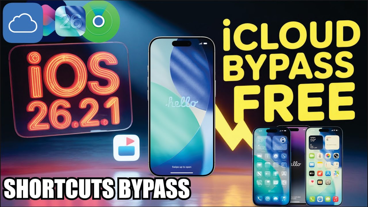 iOS 26.2.1 iCloud Bypass FREE 🔓 | iPhone Shortcuts Method (No PC)