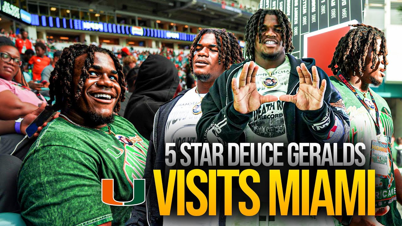 “5 ⭐️ Recruit Deuce Geralds Exciting Visit to Miami! 🌴 | Future Hurricane??”