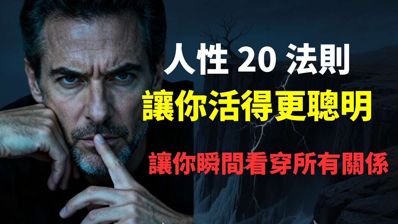 人性20法則，讓你活得更聰明。讓你瞬間看穿所有關係