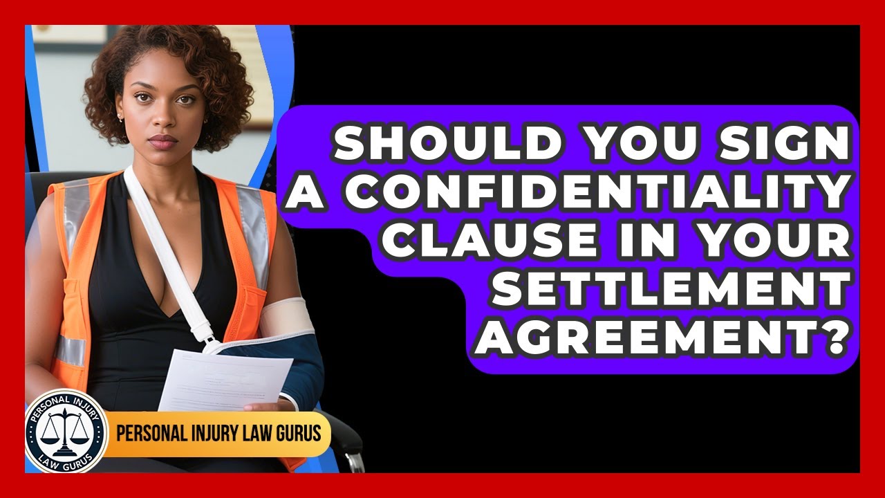 Should You Sign A Confidentiality Clause In Your Settlement Agreement? - Personal Injury Law Gurus