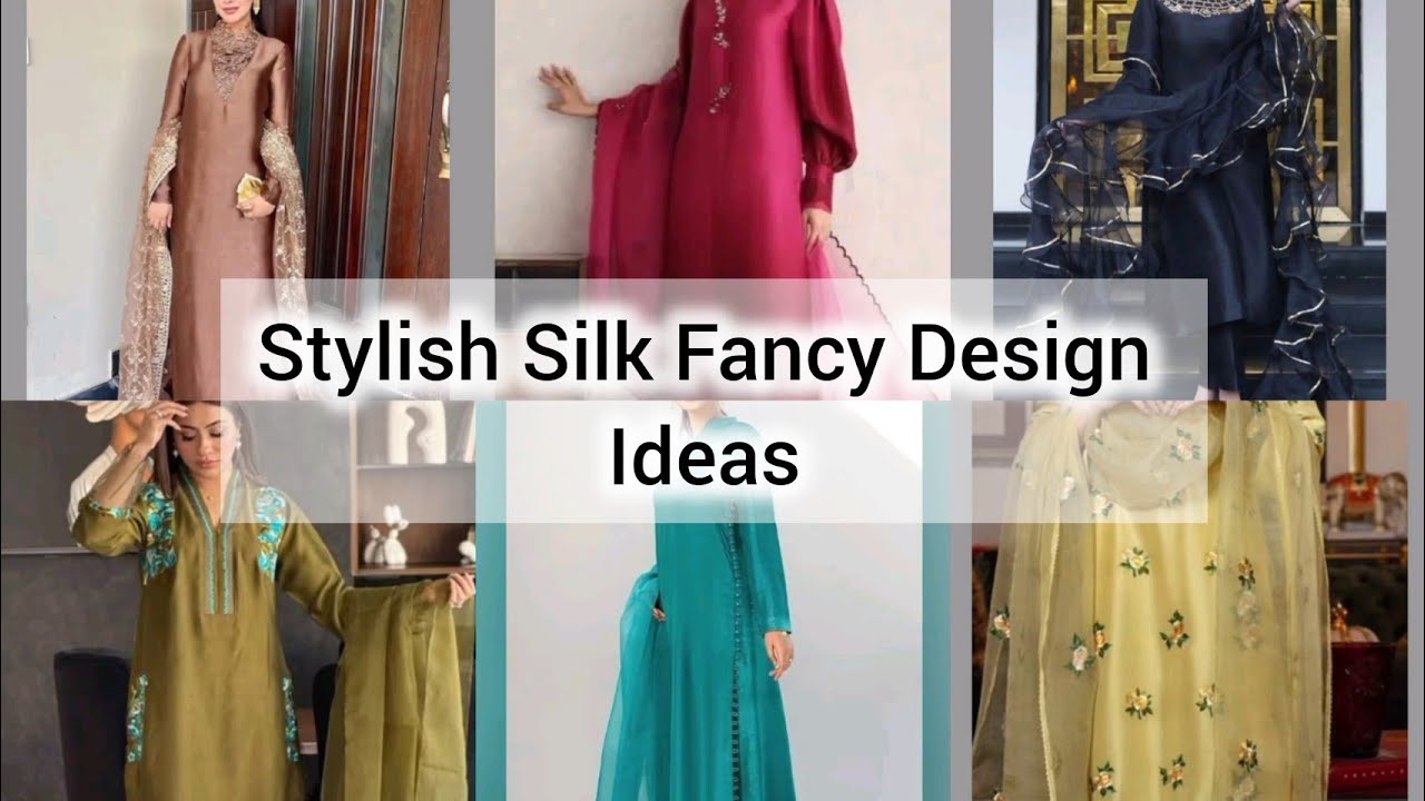 Simple Plain Silk Design Ideas Party Wear and wedding Dress #brightshinekidsdesigner #facnydress