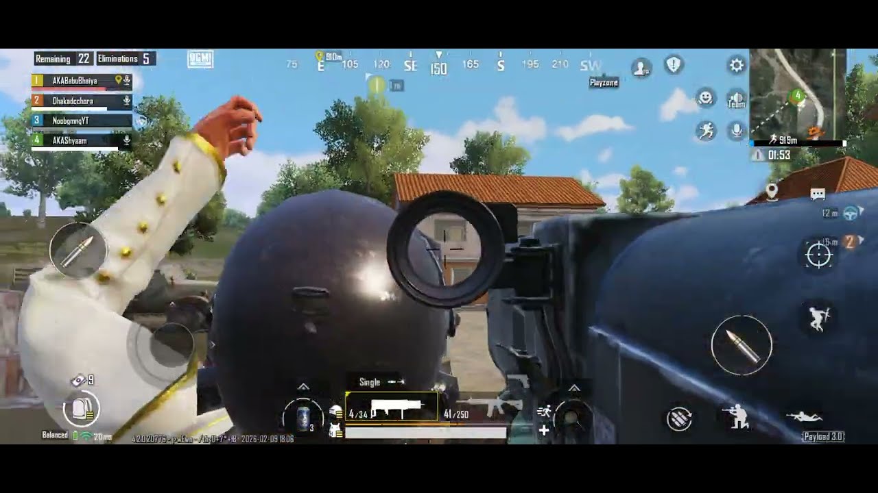 Chicken dinner 78 | 9kills |  teammate ko bachaya | #payloaders