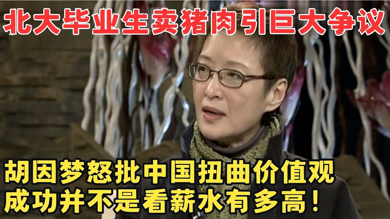 台湾才女胡因梦犀利批判中国人扭曲价值观,成功与否并不能只看薪水高低！价值取向太单一！#锋言锋语