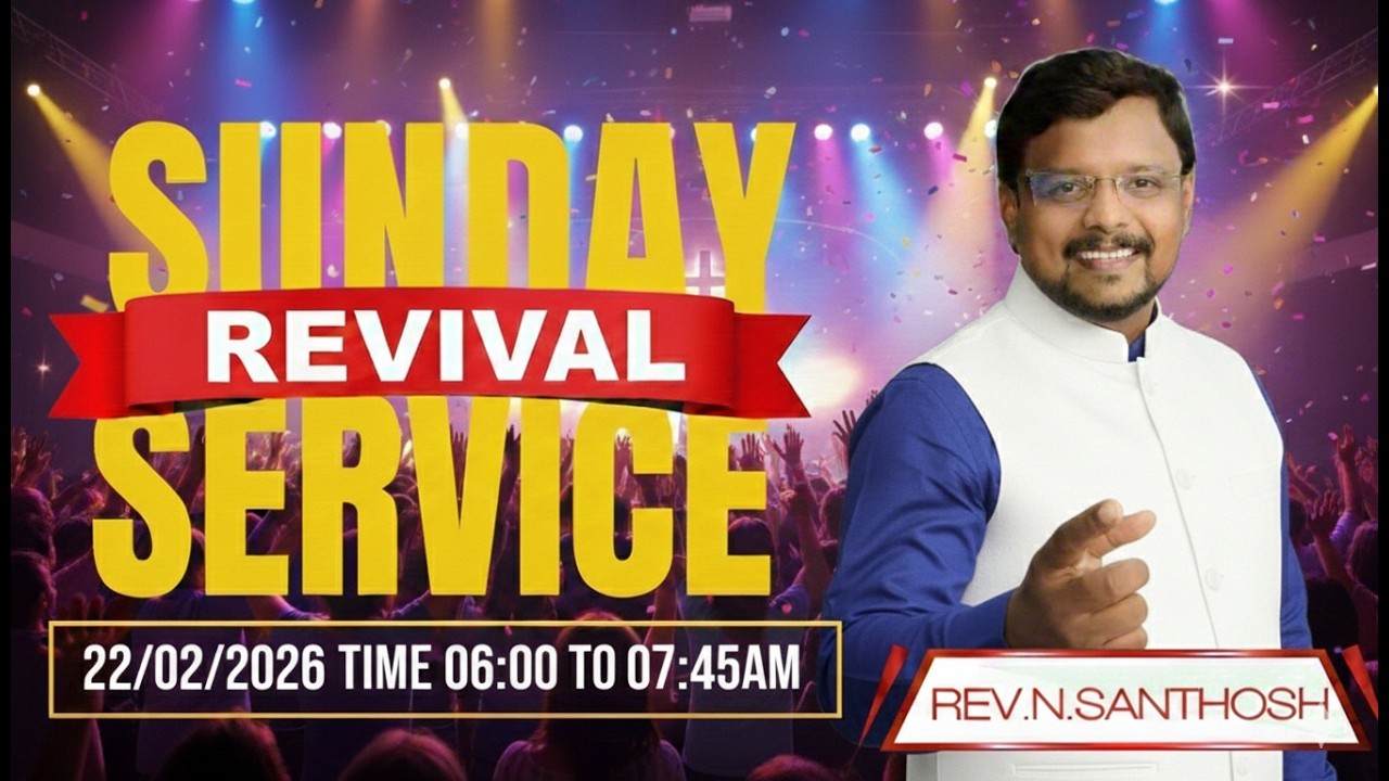 🔴 LIVE | Sunday 6AM Breakthrough Service | Healing, Deliverance & Blessings | Santhosh | 22 FEB 2026