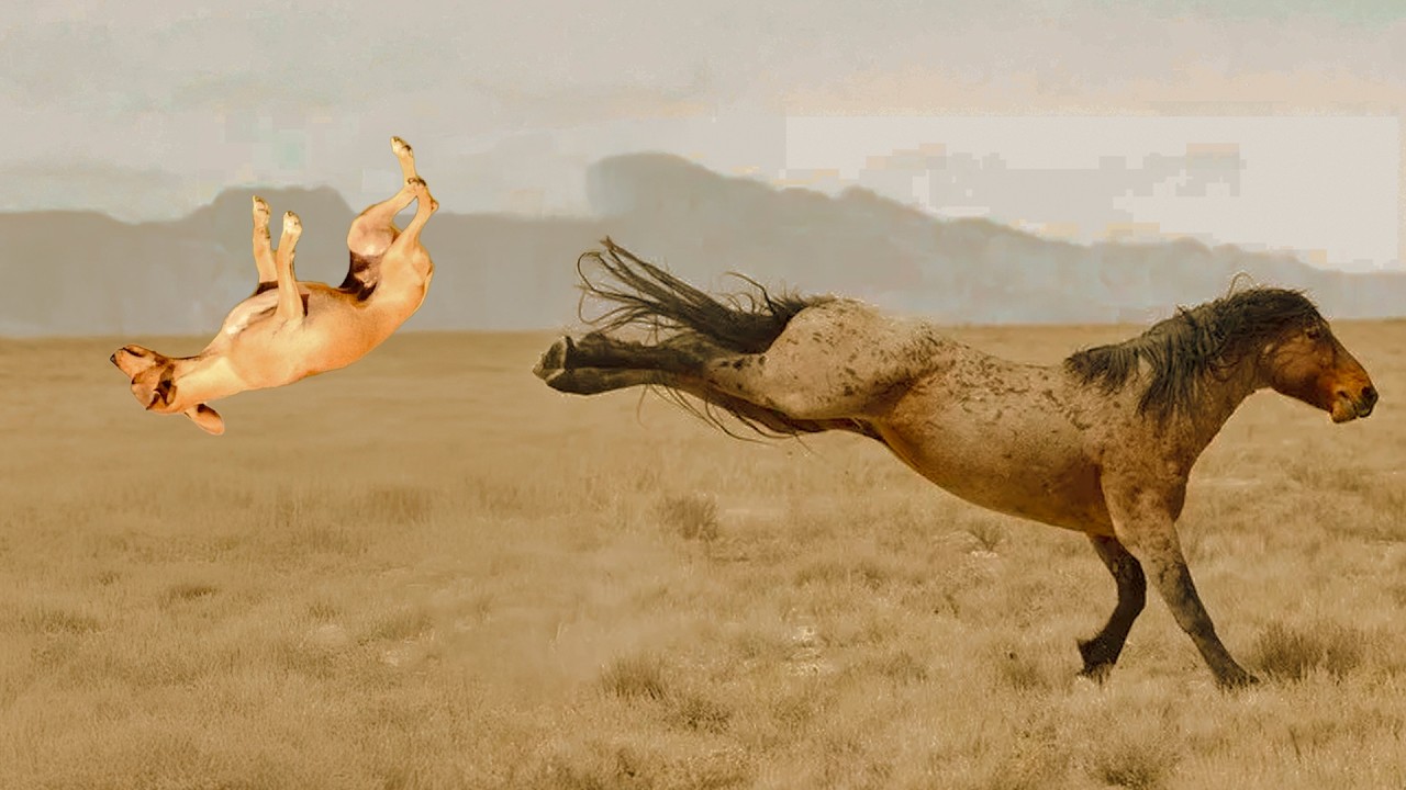 O CAVALO FEZ ISSO COM O TOURO! 11 MOMENTOS INACREDITÁVEIS NA NATUREZA