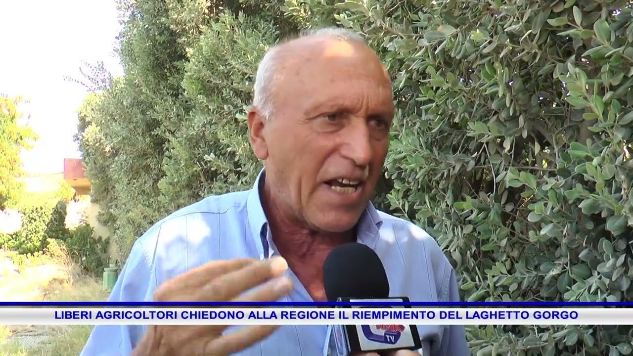 LIBERI AGRICOLTORI CHIEDONO ALLA REGIONE IL RIEMPIMENTO DEL LAGHETTO GORGO