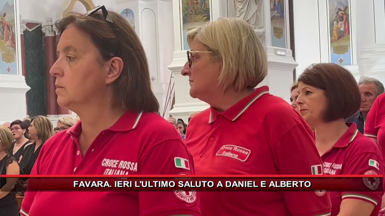 FAVARA  IERI L'ULTIMO SALUTO A DANIEL E ALBERTO