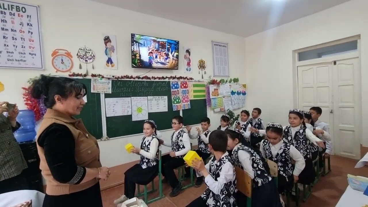 Ochiq dars.3-B sinfida ,,Kubik uzatish'' metodi