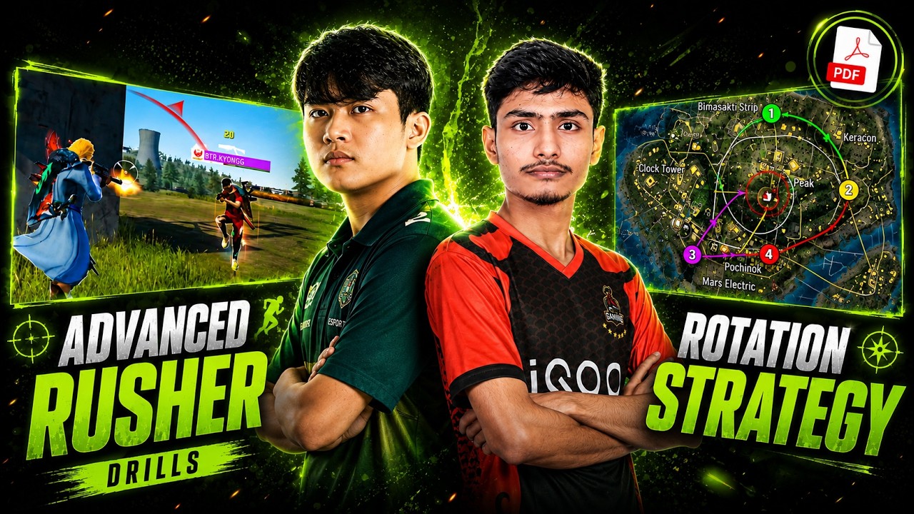 Advanced Rusher Drills + Rotation Strategy 🔥 | Full A-Z Esports Guide (PDF Included)