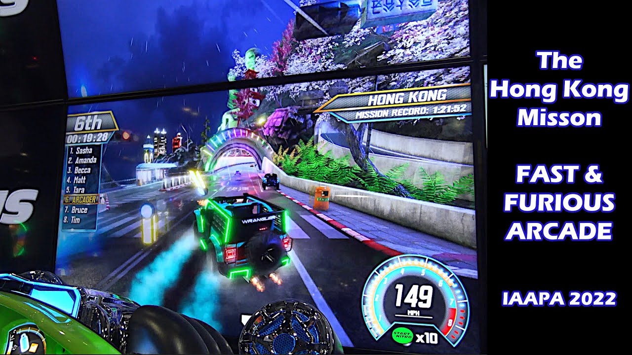 Tackling The Hong Kong Mission, Fast & Furious Arcade (IAAPA 2022)