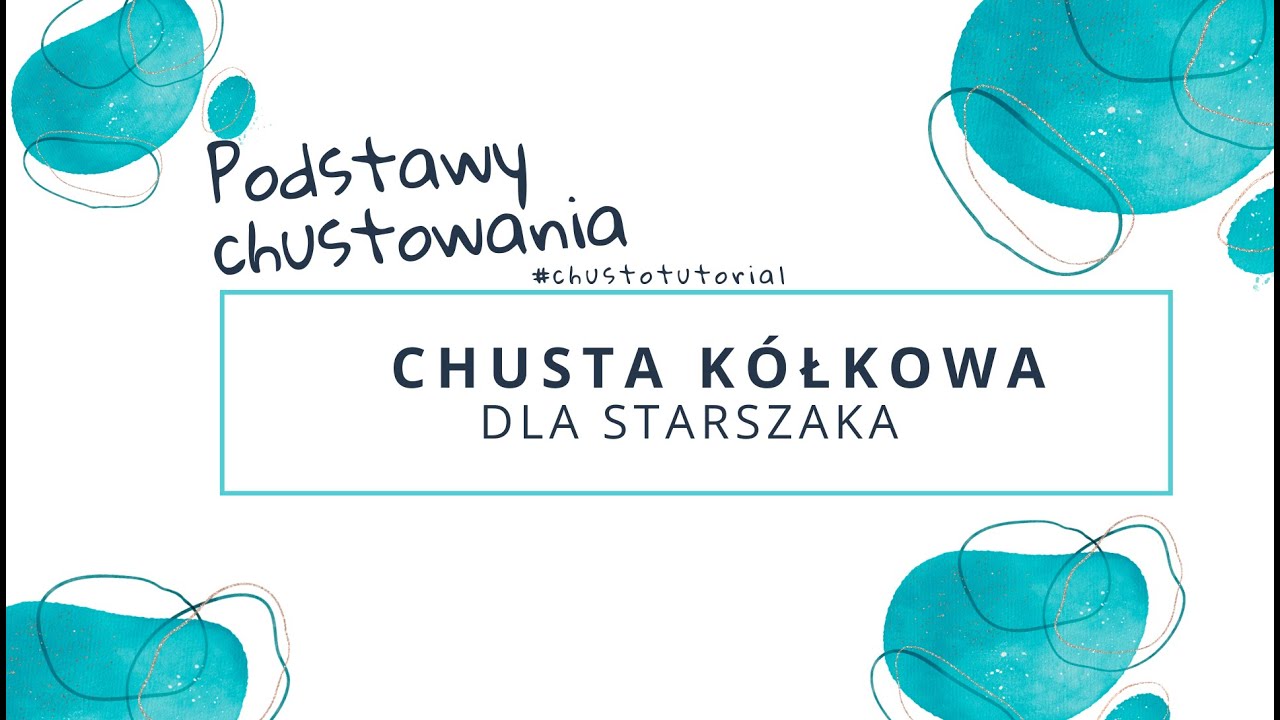 Chusta kółkowa dla starszaka #ChustoTutorial