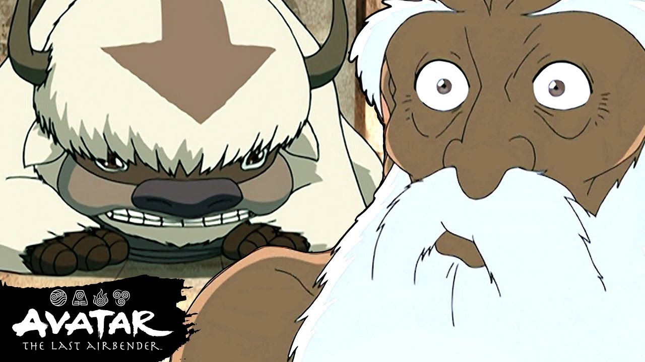 Appa Meets Guru Pathik ⬇️ Full Scene | Avatar: The Last Airbender