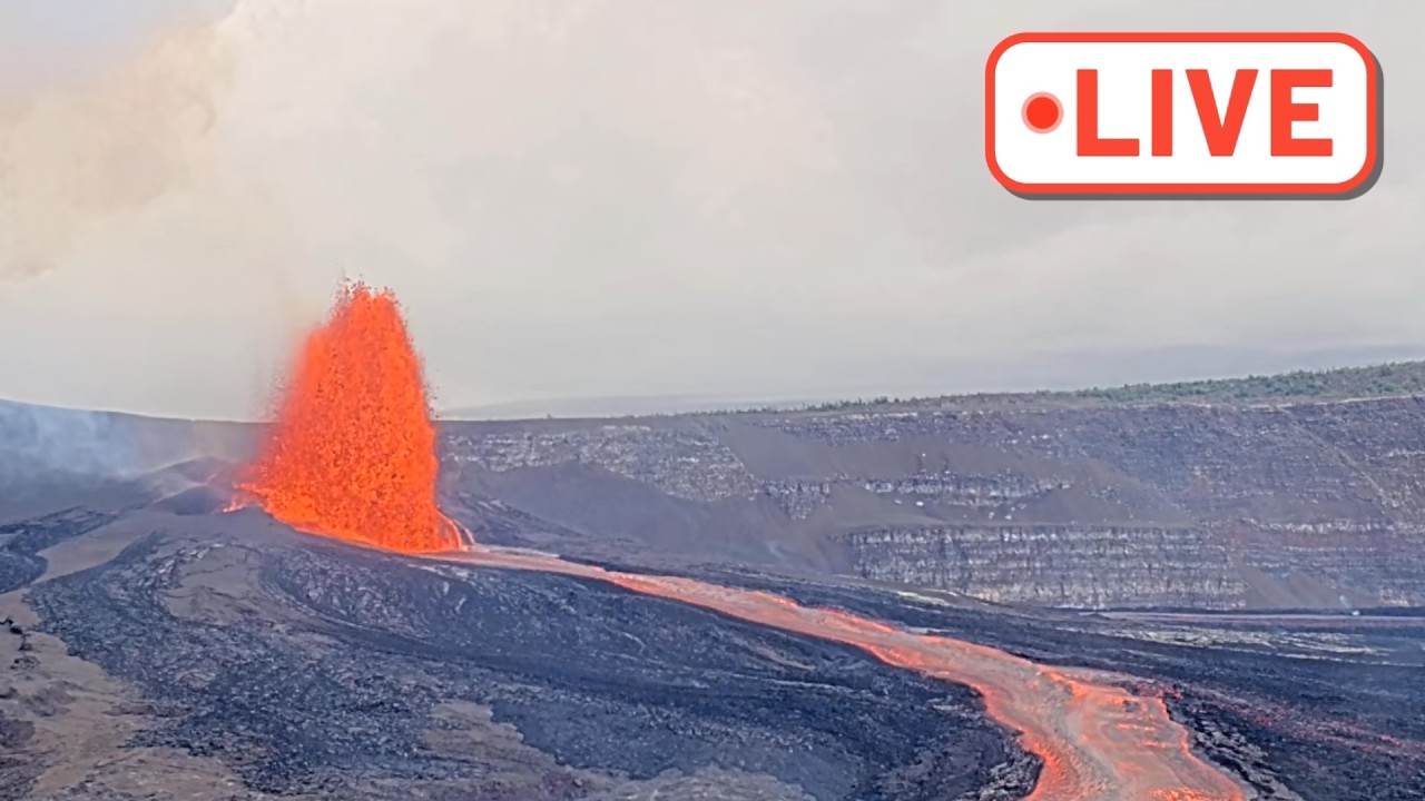🌋 LIVE: Kīlauea Volcano Eruption Today | Lava Level Rising in Hawaii