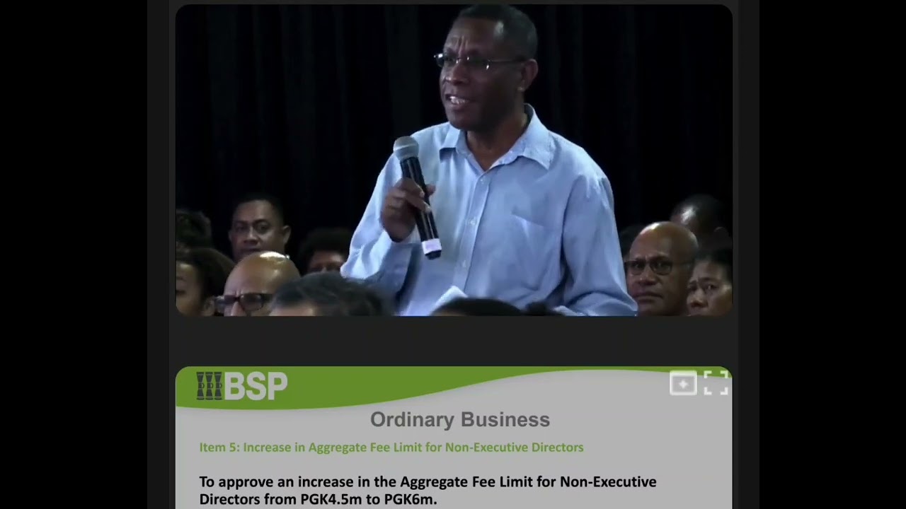 2023 BSP Shareholders AGM - Biggest Papua New Guinean & South Pacific Bank