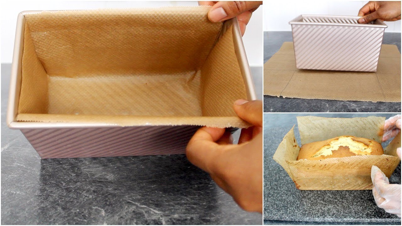 How to Line a Loaf Tin Like a Pro • QUICK & EASY WAY TO LINE A RECTANGULAR LOAF TIN/PAN