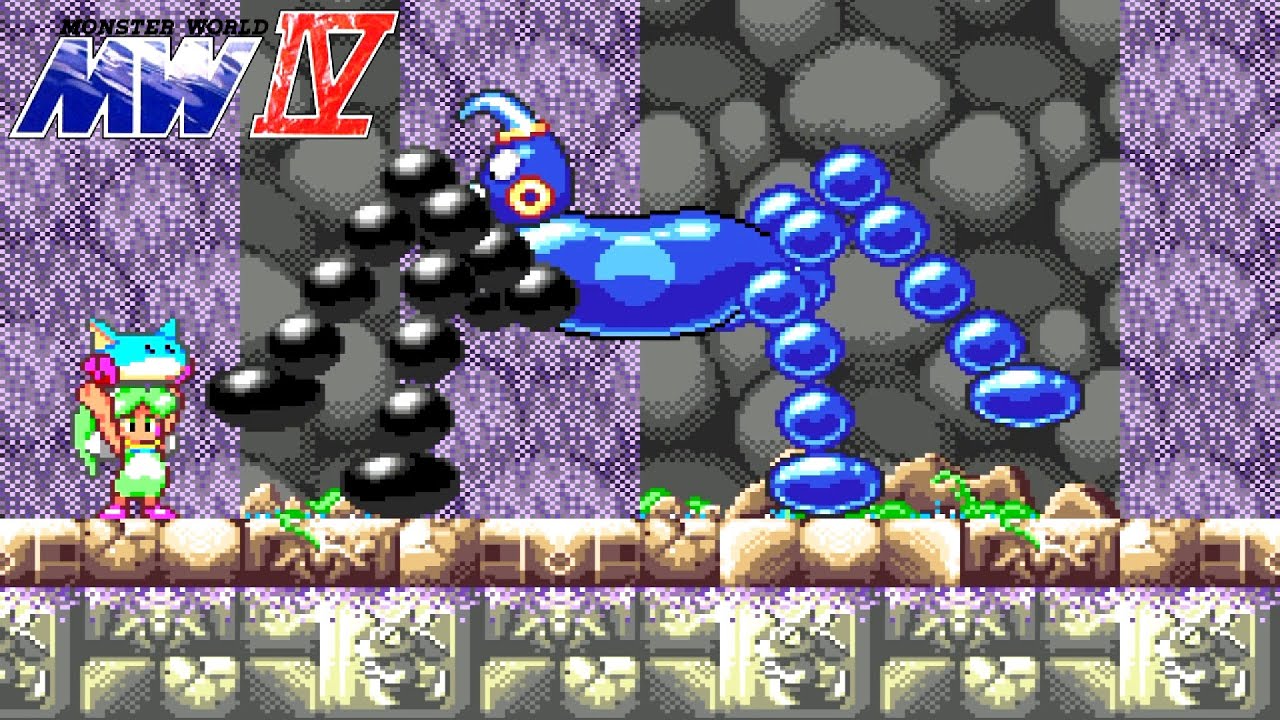MONSTER WORLD 4 - WATER WIZARD Boss Fight - Mega Drive/Genesis