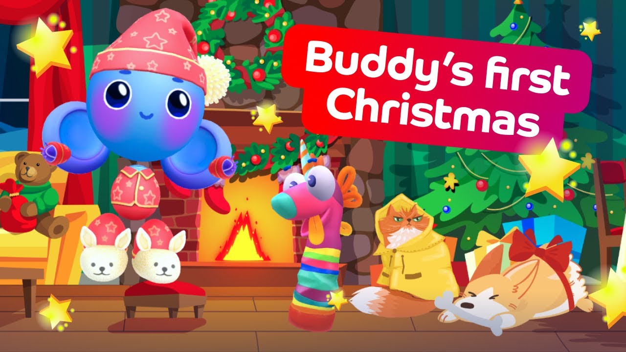 Buddy's First Christmas | Buddy the Robot | Learning Cartoons for Kids