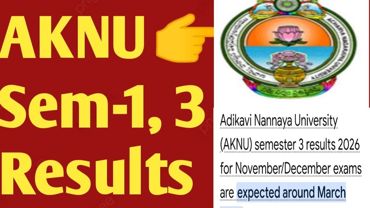 ✳️AU AKU AKNU Degree Exam Results Latest Update 5th Sem Exam Results Official Update Degree Results