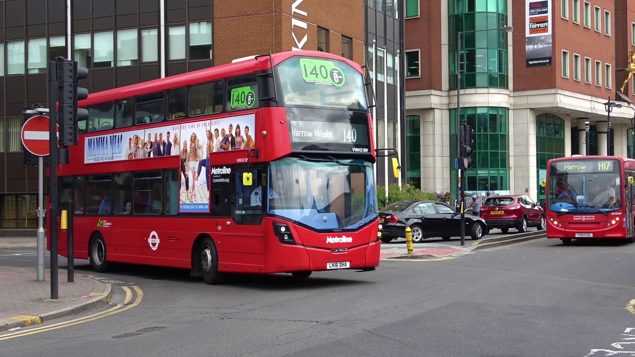 Londons Buses around Harrow bus station 10th July 2018