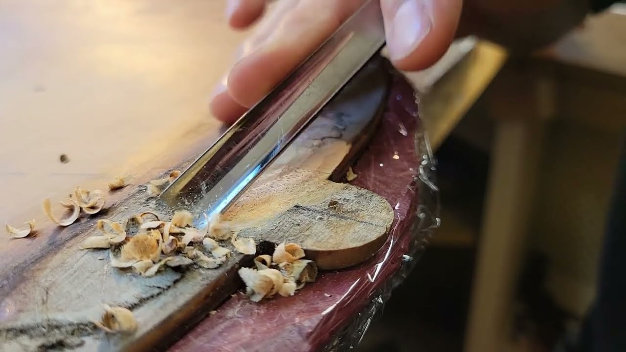 [violin repair] Cello restoration | new button