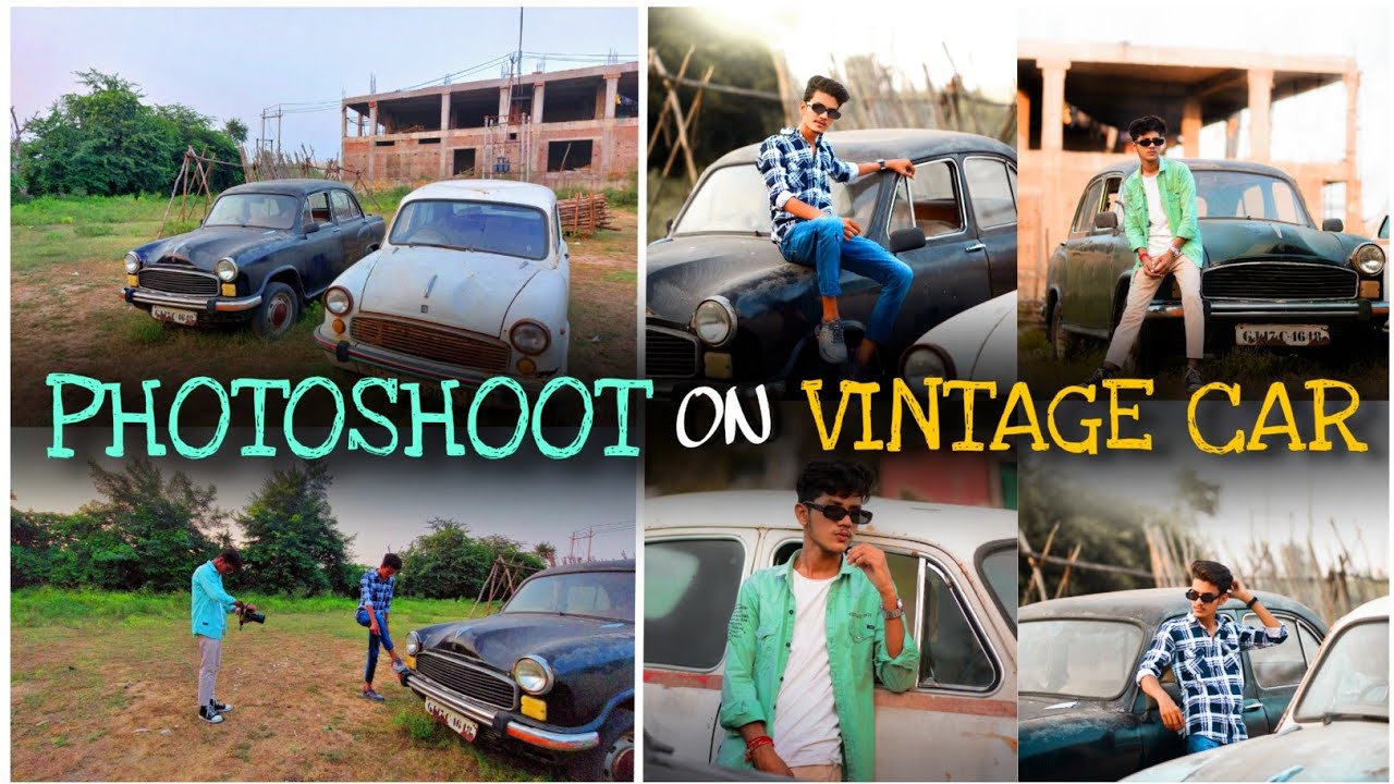 Vintage car 🚗 natural light photoshoot vlog 😍🔥 - @chiragsinh_zala_official