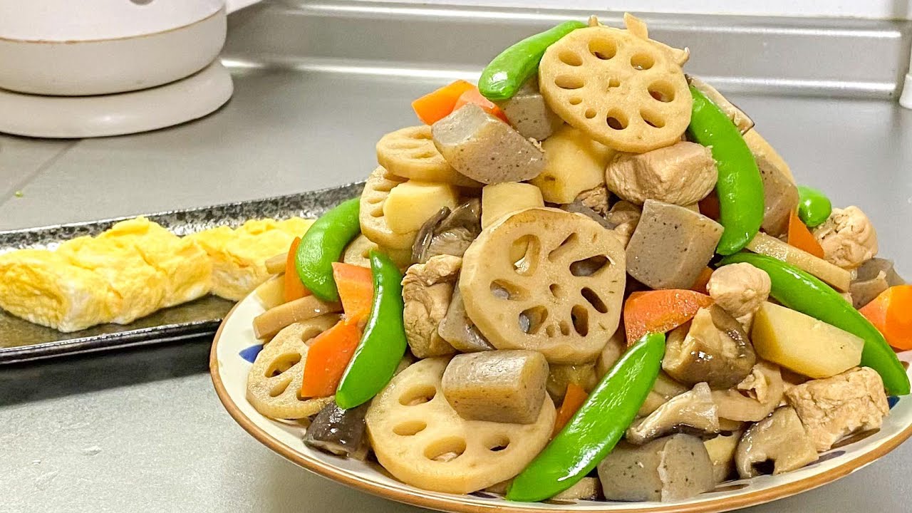 妻と娘にモテたい男が作る晩ごはん【山盛り筑前煮】