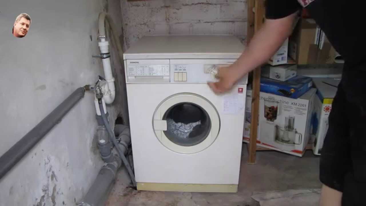 Kohlebürsten wechsel an einer Waschmaschine