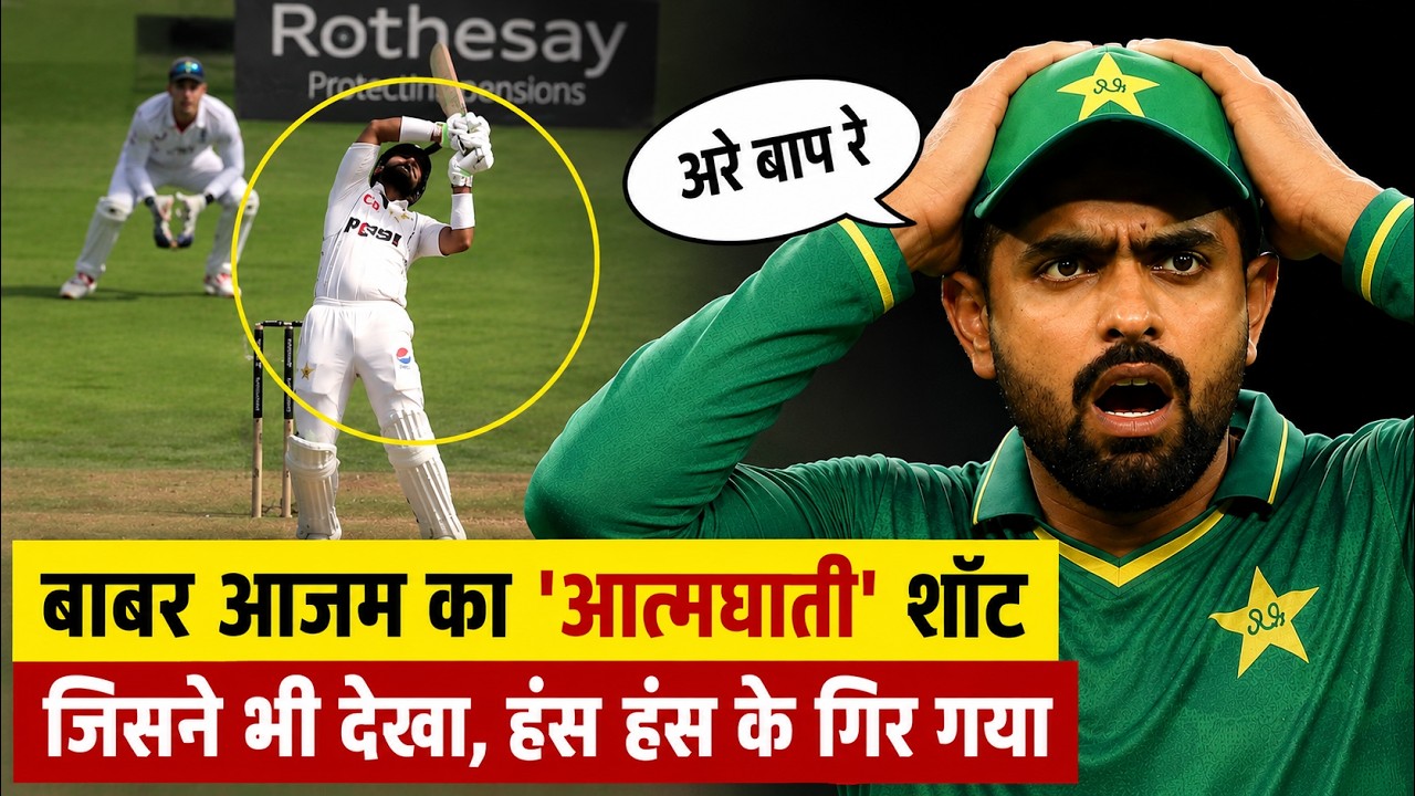 ENG Vs PAK टेस्ट में Babar Azam का OUT देखा? जोफ्रा की दहशत में बाबर ने ये क्या कर दिया?